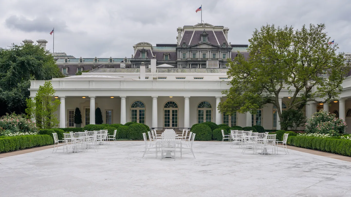 Featured image for Trump's White House Rose Garden Gets a Whitewashed Makeover