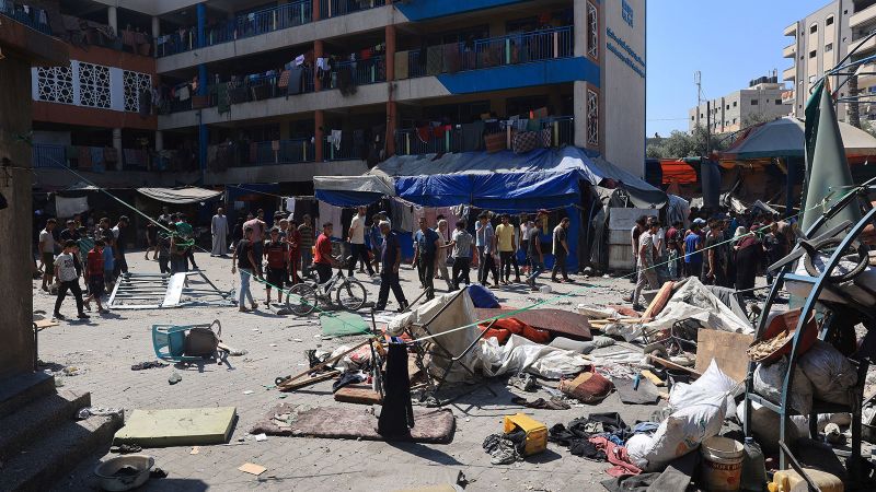 Israeli Strikes on Gaza Schools Kill Dozens Amid Cease-Fire Talks