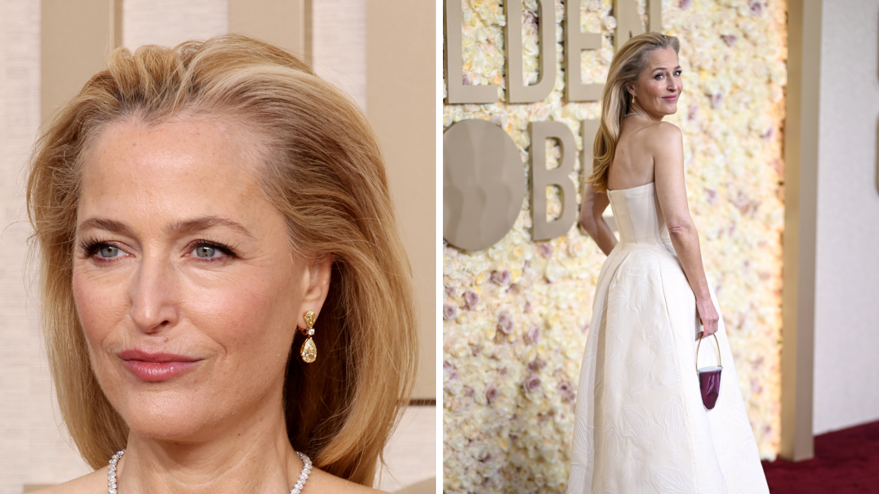 "Gillian Anderson's Bold Statement: The Vagina-Embroidered Dress at the Golden Globes"