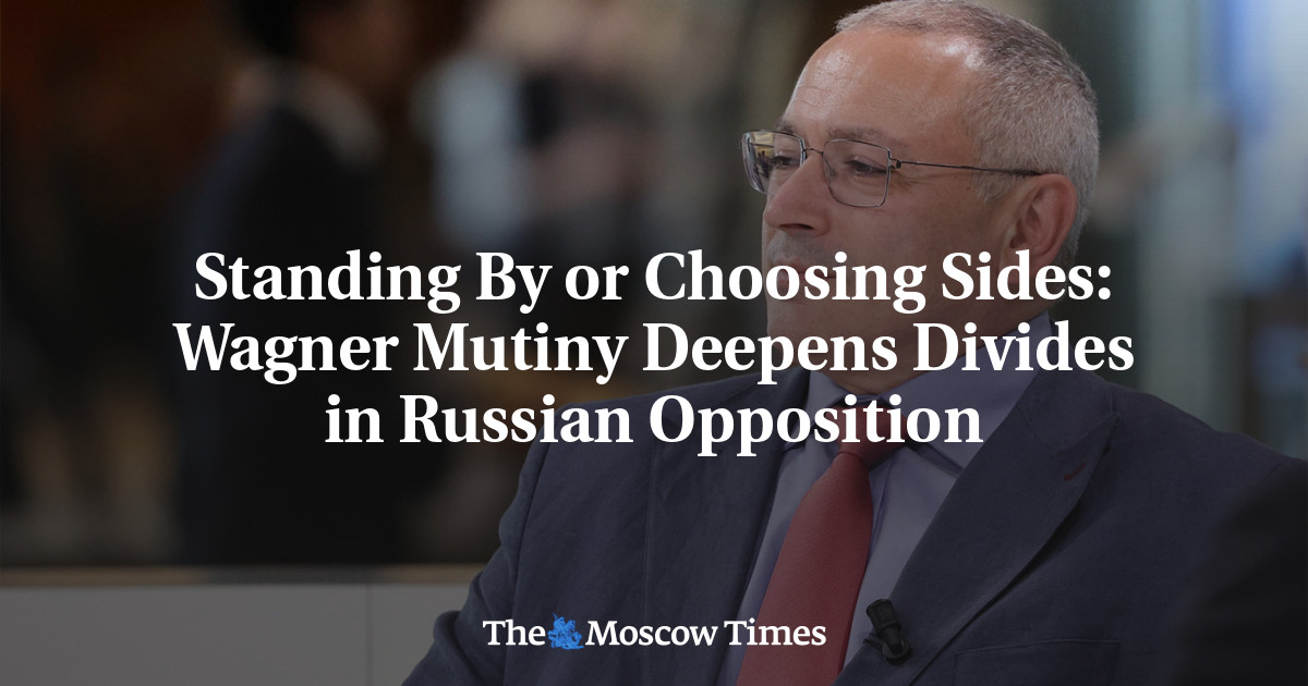 The Wagner Mutiny: Divisions Deepen in Russian Opposition