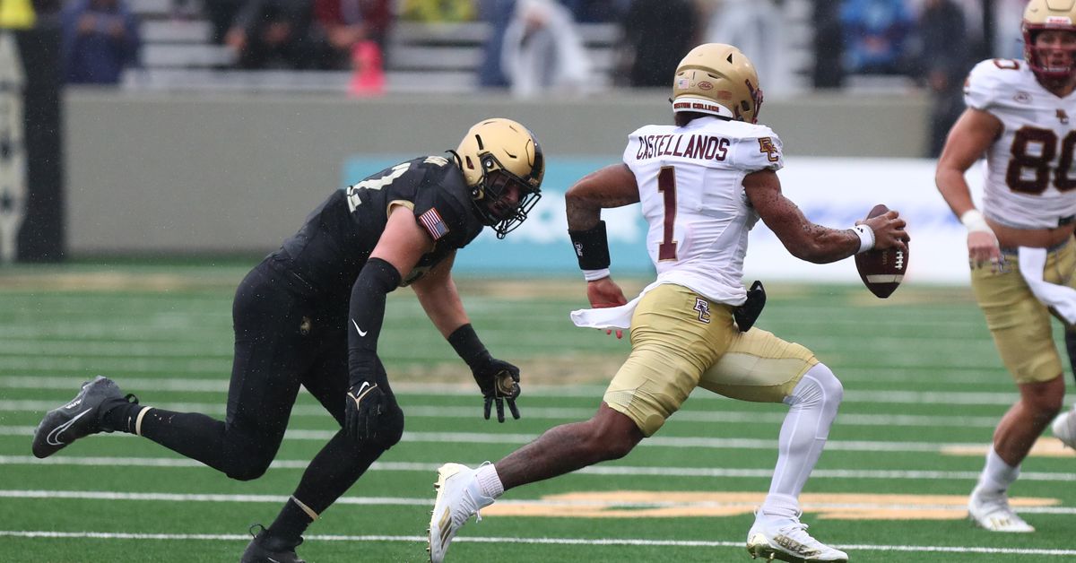 Featured image for "Thomas Castellanos's Late Touchdown Secures Boston College's Victory over Army"