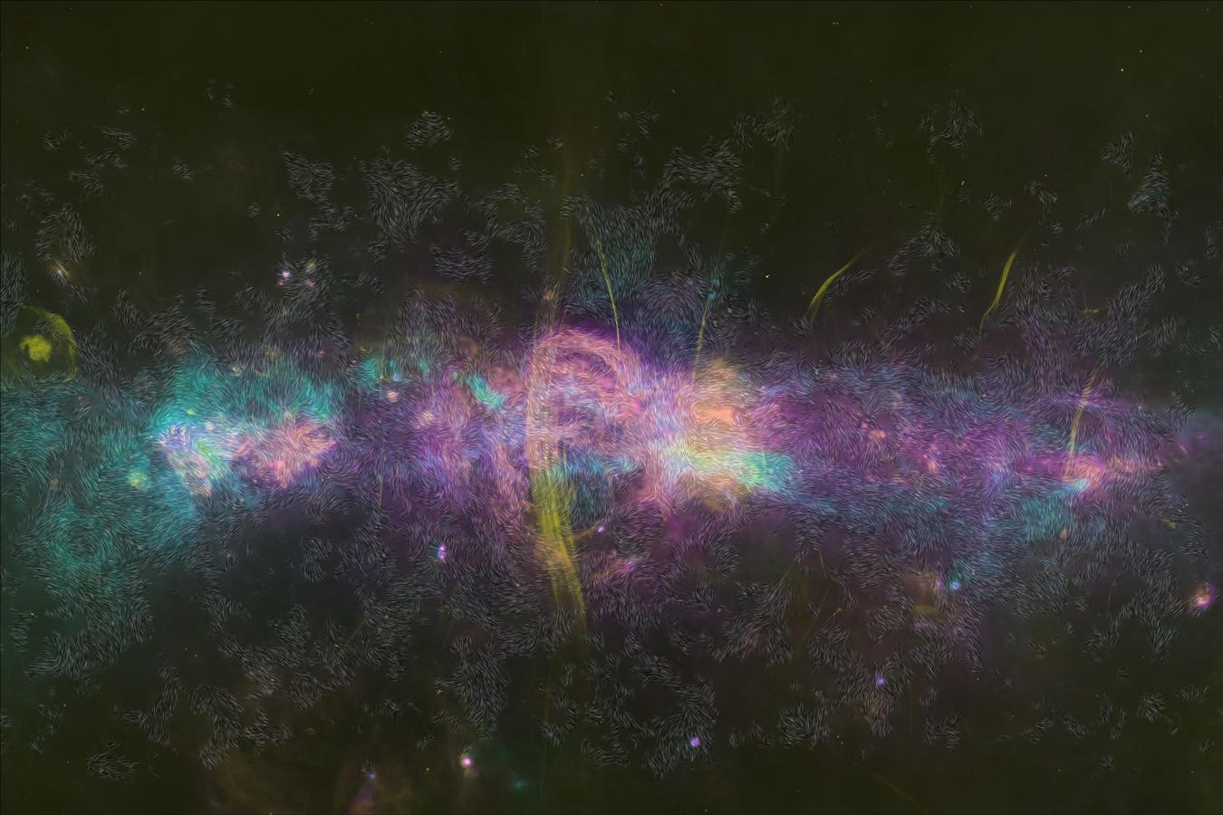 Featured image for "Revealing the Complex Magnetic Field of the Milky Way's Inner Core"