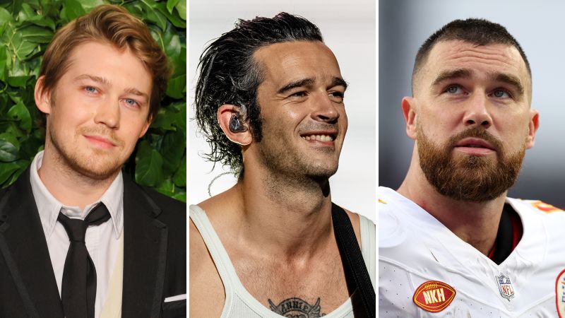 Featured image for "Taylor Swift's Latest Inspirations: Joe Alwyn, Matty Healy, and Travis Kelce"