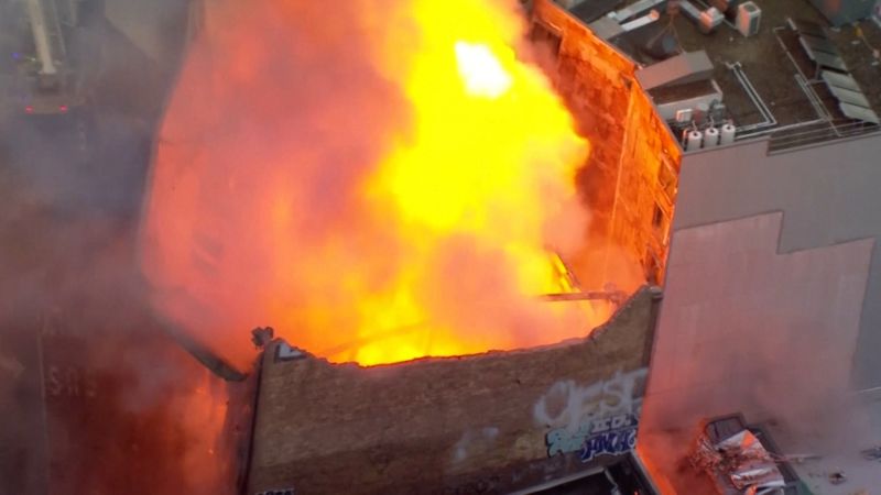 Sydney Building Fires: Blaze Engulfs Heritage Hat Factory and Multi-Story Building.