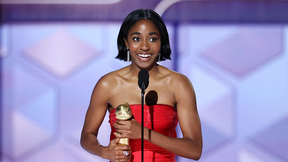 Featured image for "Ayo Edebiri's Memorable Golden Globes Win and Speech Highlights"