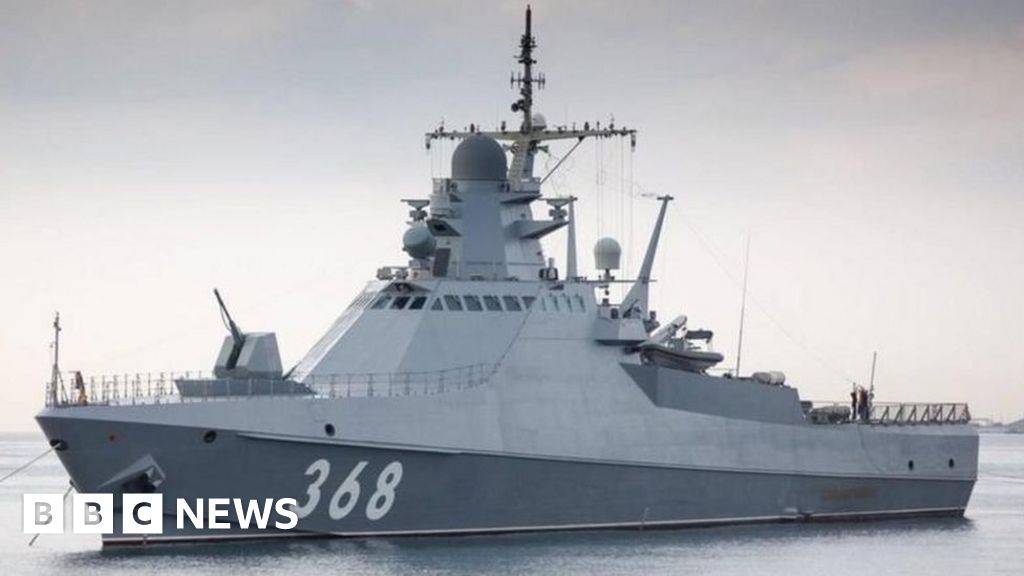 Russian Black Sea Fleet Ship Sunk by Ukrainian Sea Drones