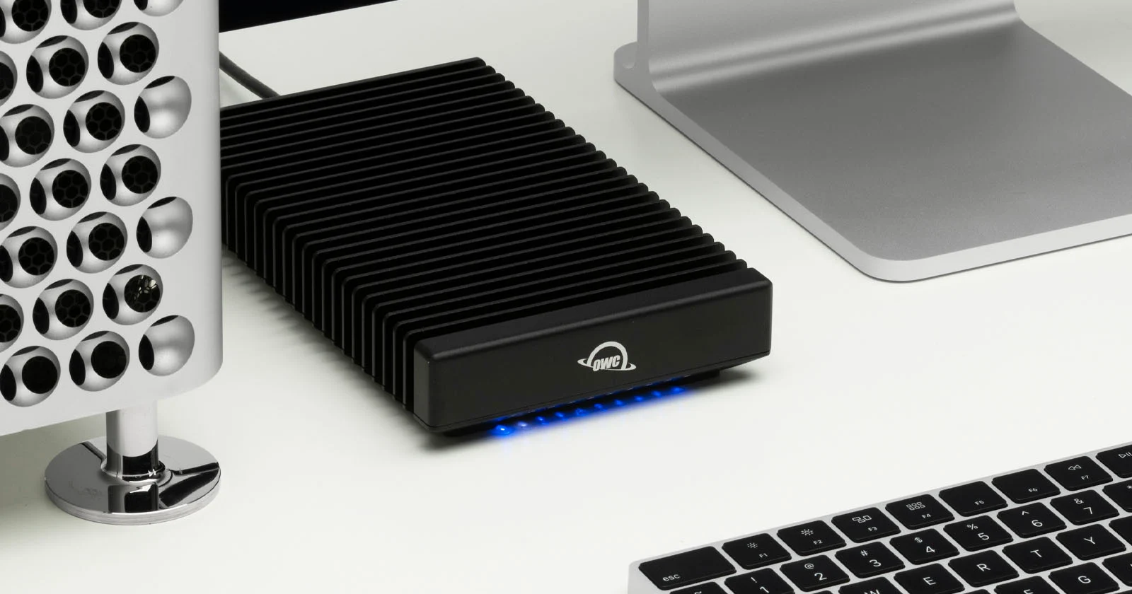 Featured image for "Unmatched Performance: OWC's ThunderBlade X8 SSD Delivers Lightning-Fast Storage for Video Editors"