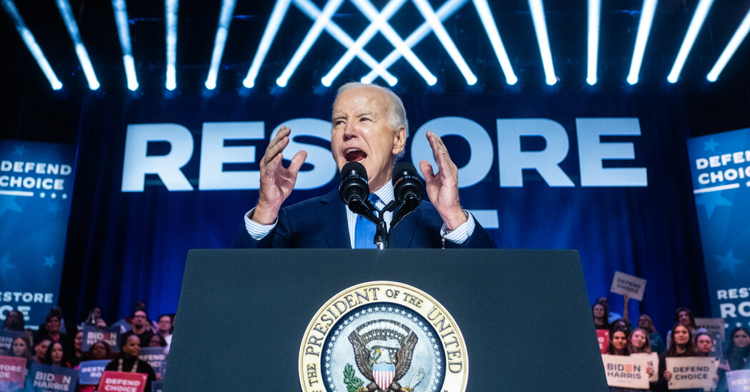 "Biden Faces Multiple Interruptions at Rally, Calls for Restoring Abortion Rights"