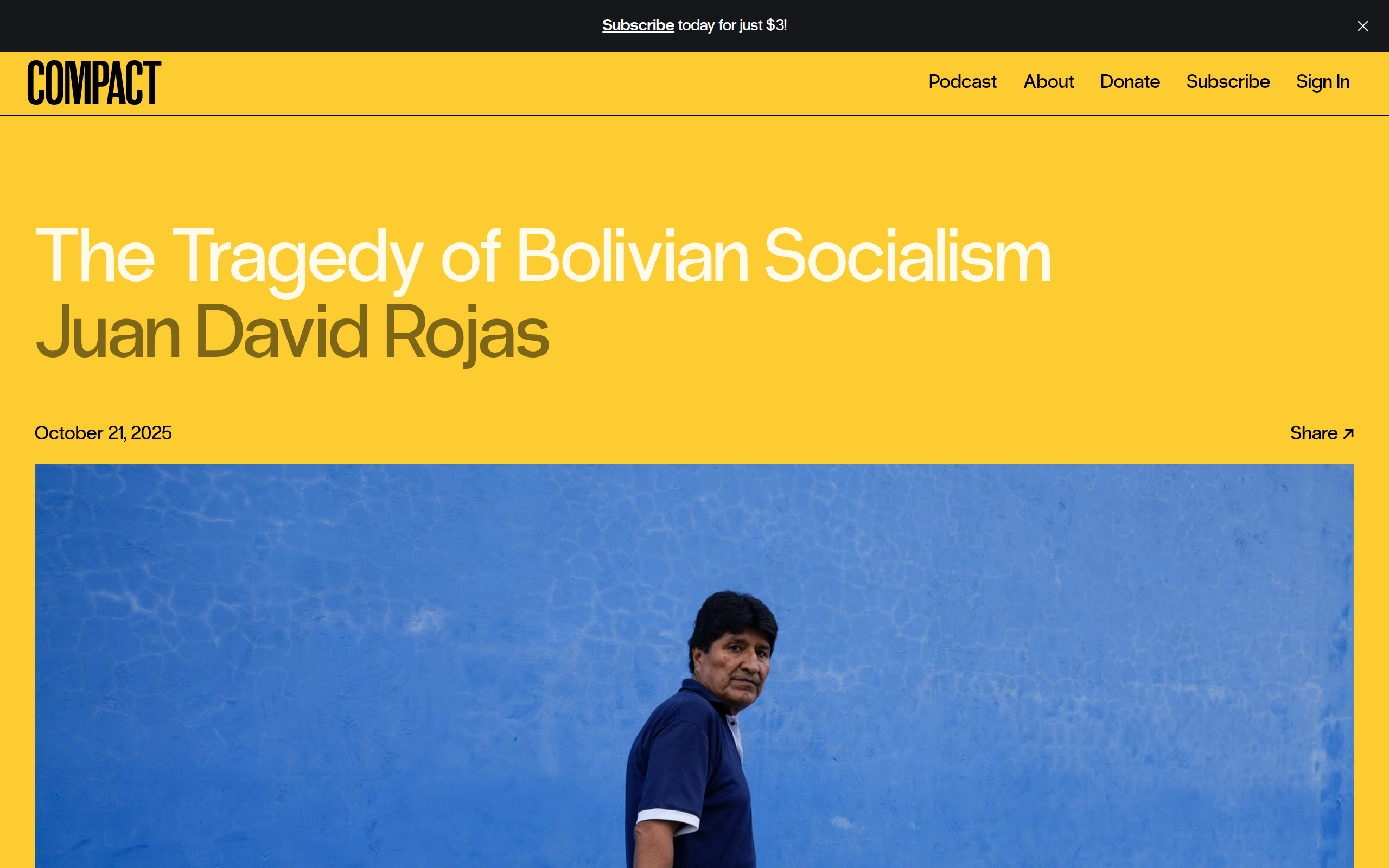 Featured image for Bolivia's Shift: From Socialism to New Political Horizons