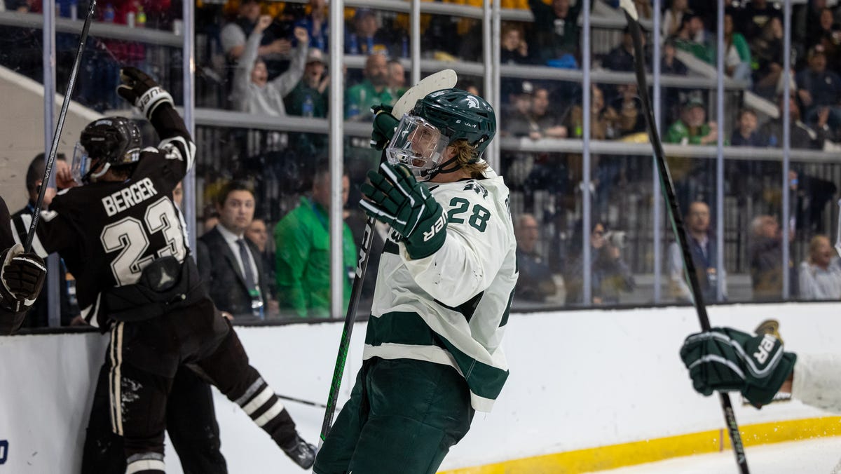 Featured image for "MSU Hockey's Overtime Thriller Propels Spartans to NCAA Regional Final"
