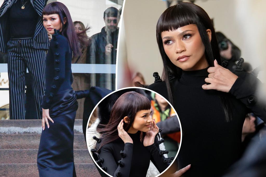 "Zendaya's Bold Hair Transformation Steals the Show at Schiaparelli Paris Fashion Week"