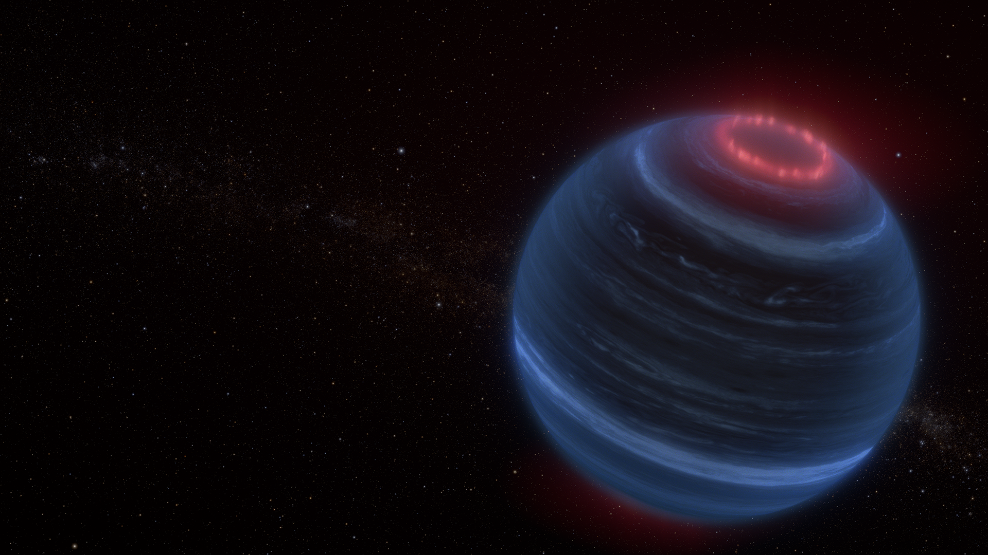 Featured image for "NASA's Webb Spots Potential Aurorae on Solitary Brown Dwarf"