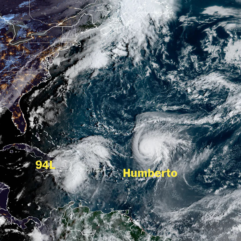Featured image for Tropical Storm Humberto and Potential New Systems Threaten Southeast and Carolinas