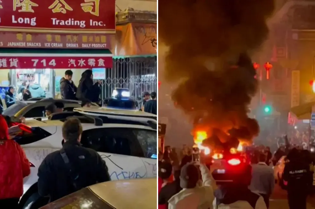 "Vandals Destroy and Set Fire to Waymo Autonomous Vehicle in San Francisco's Chinatown"