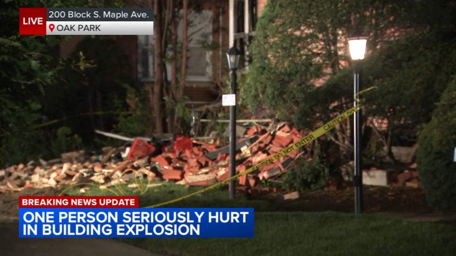 Featured image for "Oak Park Building Partially Collapses in Natural Gas Explosion, Injuring 1"
