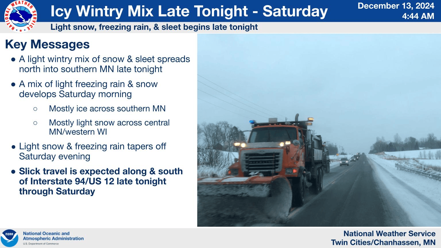 Featured image for Twin Cities Brace for Icy Weekend with Snow and Freezing Rain Alerts