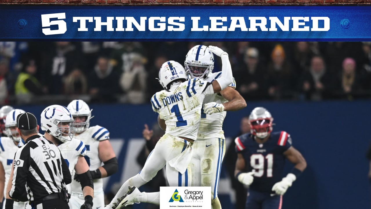 Featured image for "Colts' Week 10: Downs' Spectacular Catch, Buckner's Heroics, Raimann's Emotional Win"