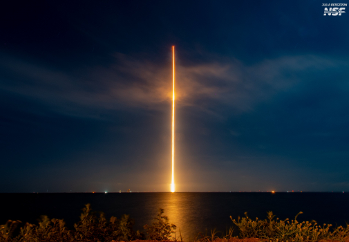 SpaceX successfully launches Intelsat satellite with NASA experiment.