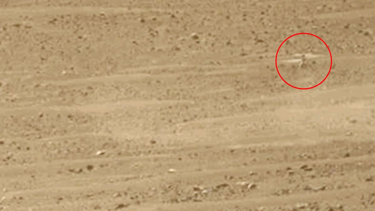 Perseverance Rover Records Historic Flight of Ingenuity Helicopter on Mars