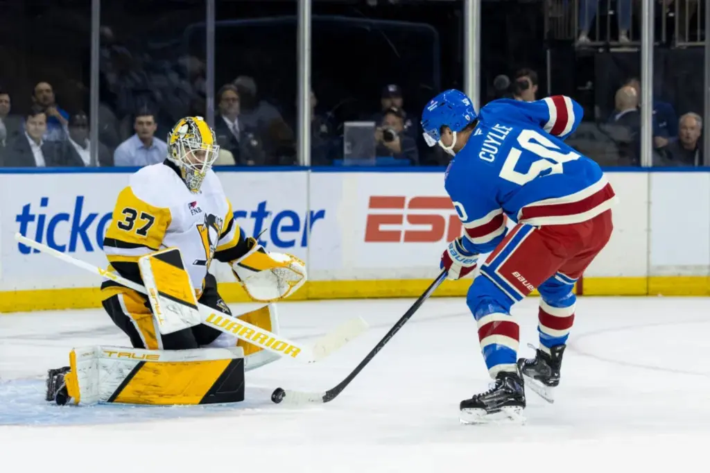 Featured image for Penguins' Dominant Season Opener Dashes Rangers' Expectations