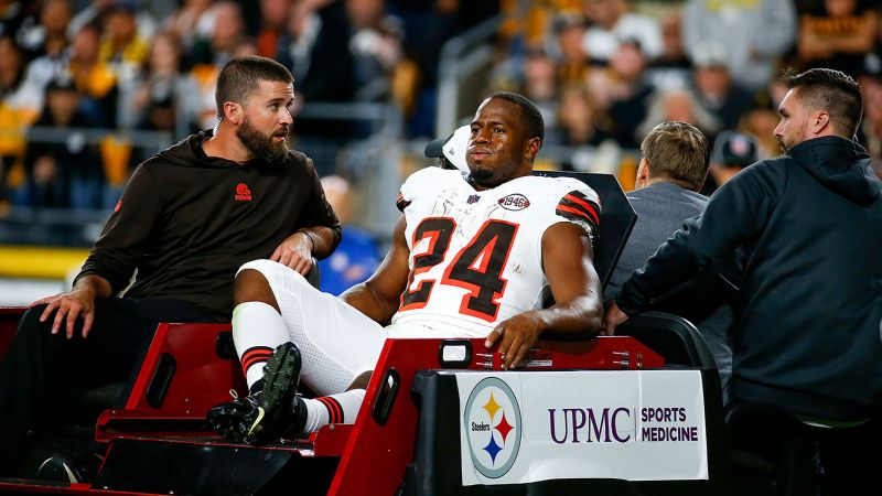 Injury Strikes Cleveland Browns as Nick Chubb is Carted Off the Field
