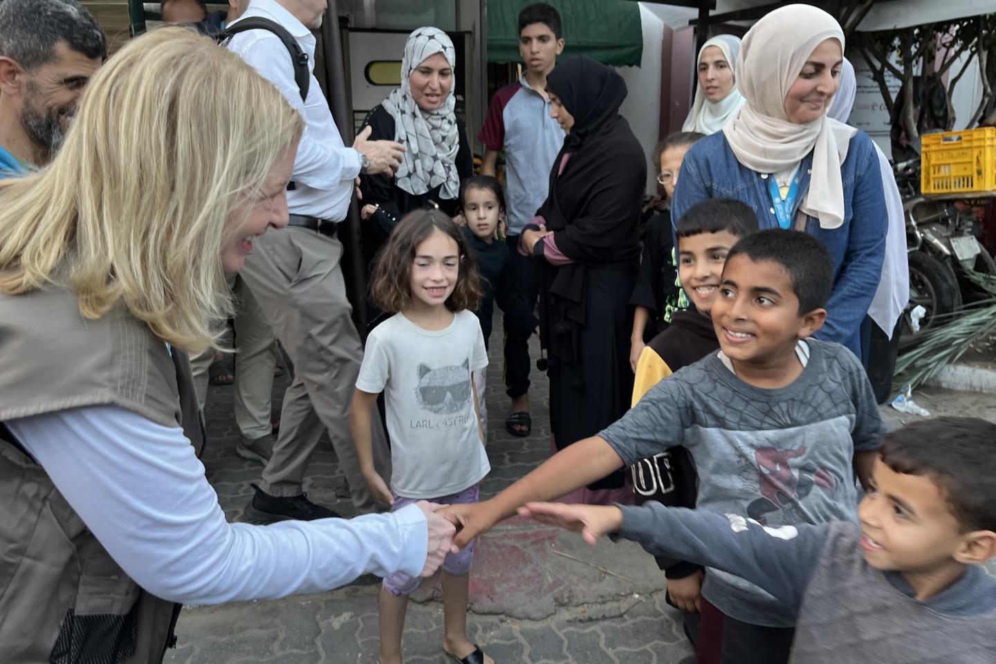 UNICEF Executive Director witnesses fading optimism and dangerous conditions for children in Gaza
