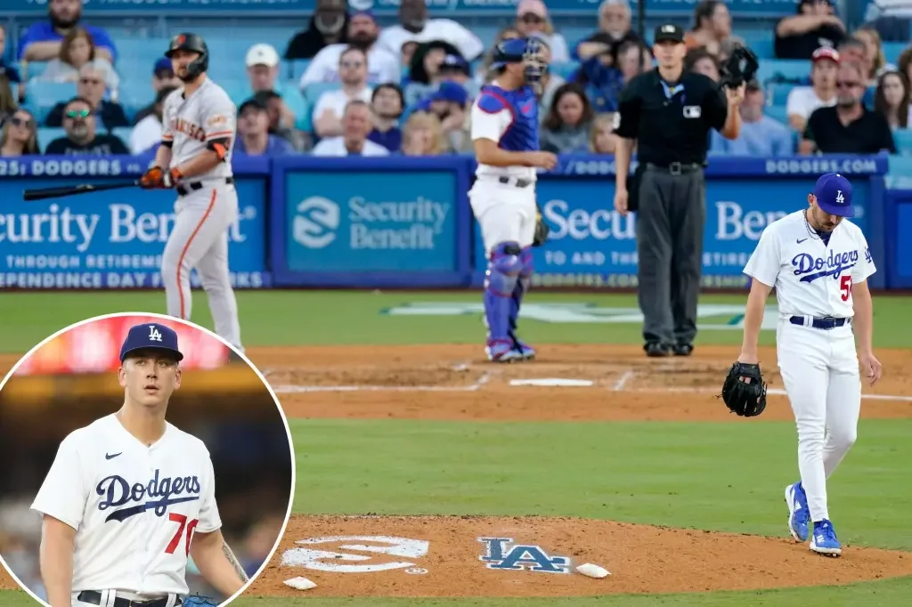 Dodgers Suffer Historic Blowout Loss to Giants, Rookie Bobby Miller Praised Despite Struggles.