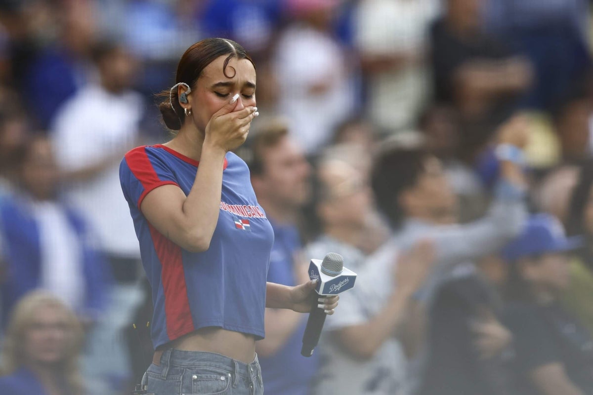 Featured image for Nezza Performs Spanish U.S. Anthem at Dodgers Despite Team’s Objection