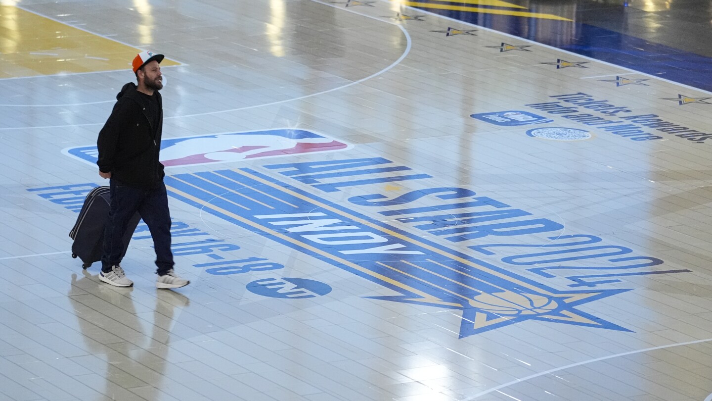 "NBA All-Star 2024: LED Glass Court Unveiled for Weekend Events"