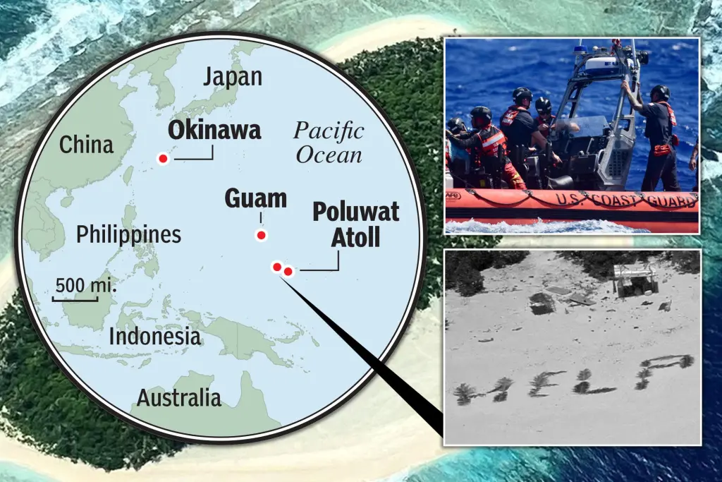 Featured image for "Stranded Sailors Rescued with 'HELP' Sign on Remote Pacific Island"