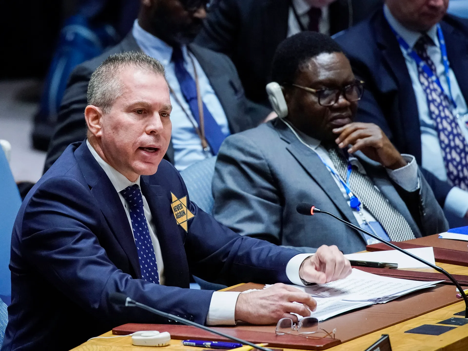 Israeli Ambassador's Controversial Yellow Star Protest at UN