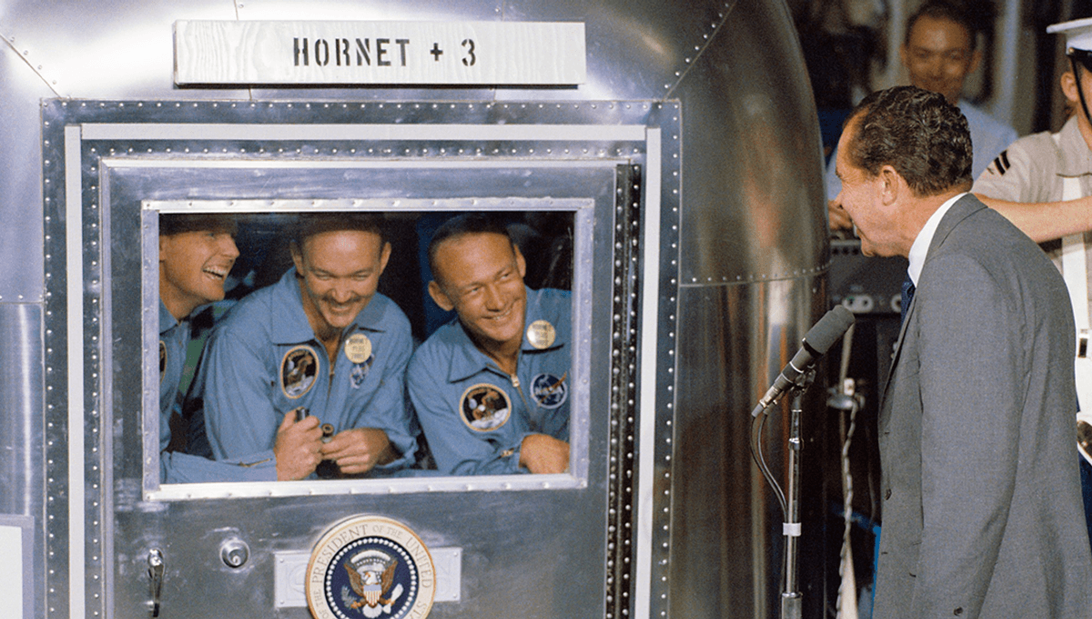 Featured image for The Apollo 11 Quarantine Mishap and Lunar Dust Tracking Concerns.
