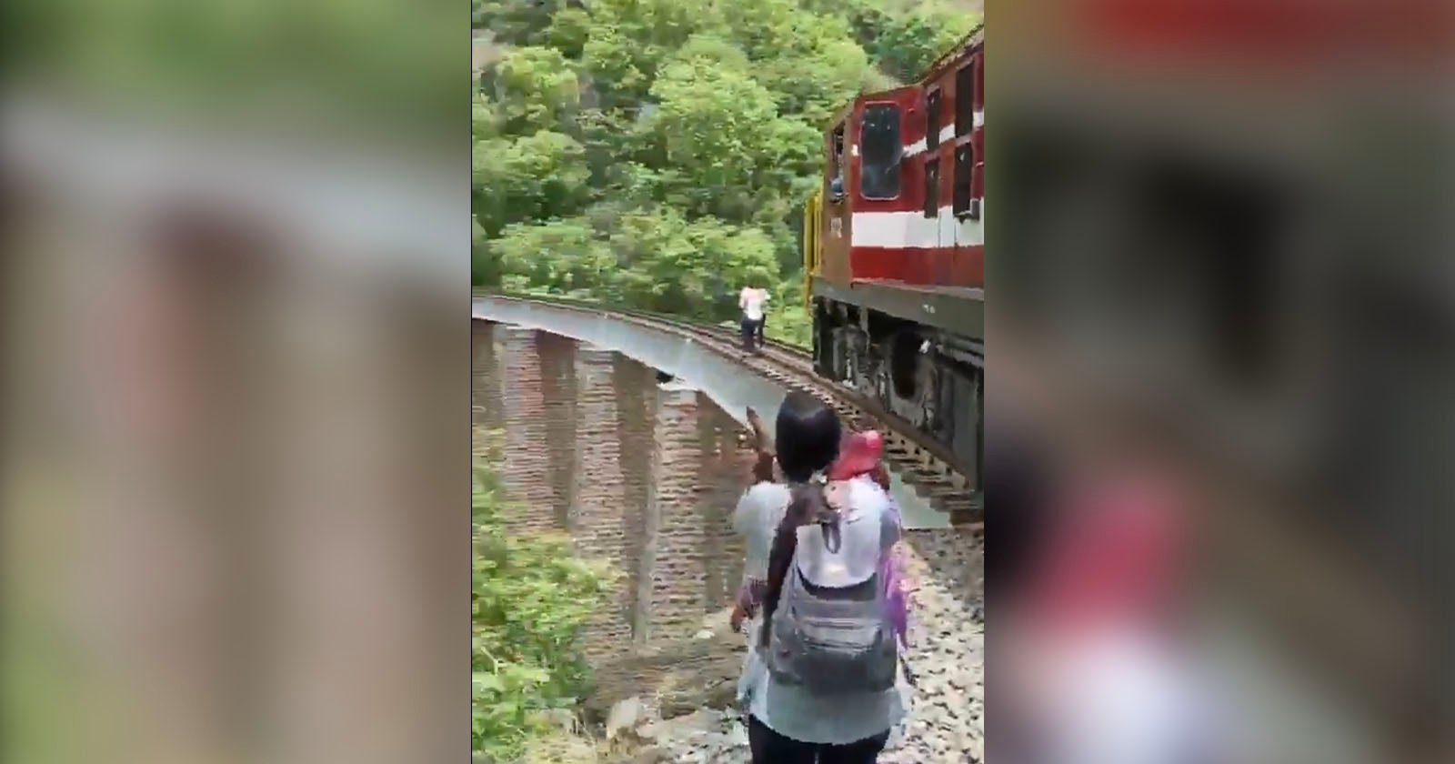 Featured image for Couple Jumps 90ft Gorge to Avoid Train During Photoshoot