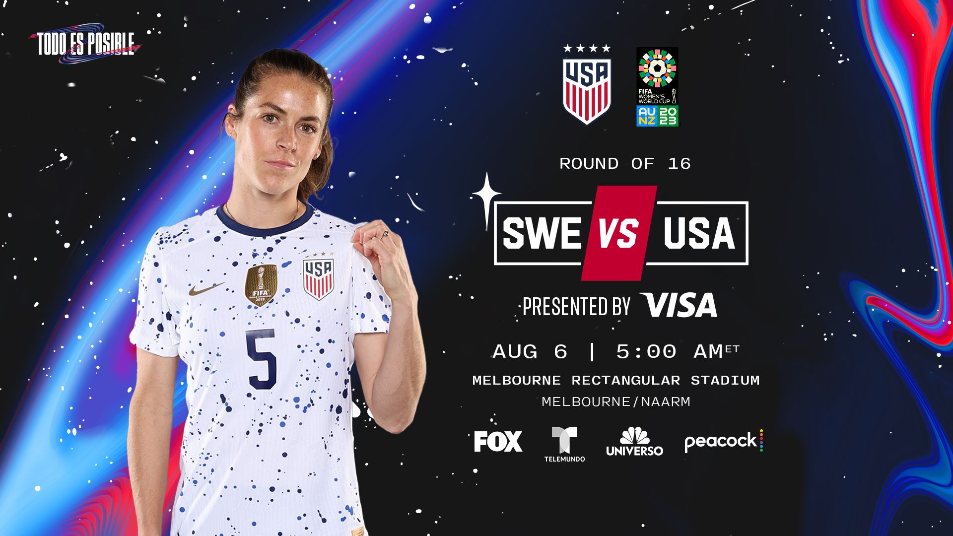 Featured image for USWNT Faces Sweden in High-Stakes Knockout Match at 2023 FIFA Women's World Cup