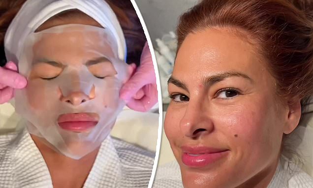 Eva Mendes Shares Her Face-Shaving Routine on Social Media