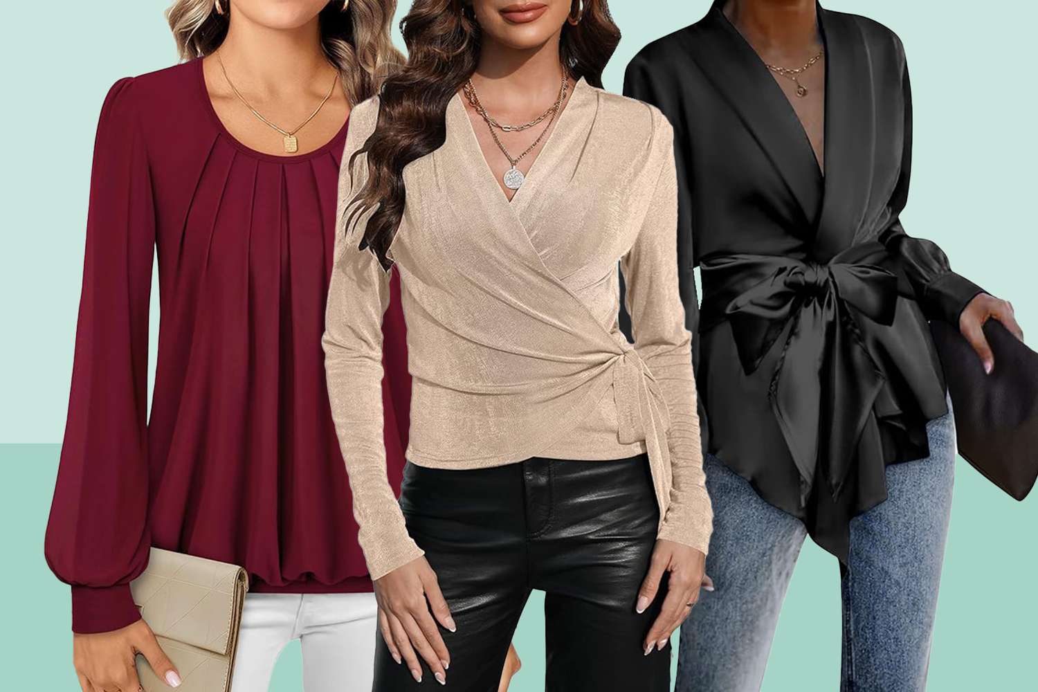 Featured image for Affordable and Fashionable Holiday Blouses: All Under $50 on Amazon