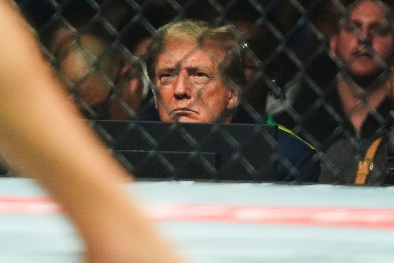 Featured image for Trump Steals Spotlight at UFC 302 with Bold Promises and Celebrity Encounters