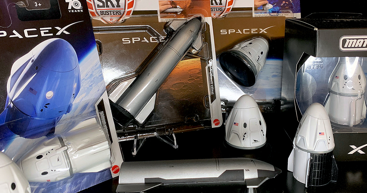 Featured image for "SpaceX's Starship Miniaturized as a Matchbox Sky Busters Toy"