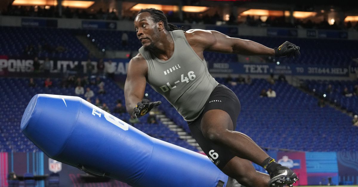 Featured image for "2024 NFL Combine: Standout Edge Rushers and Future Fantasy Football Stars"
