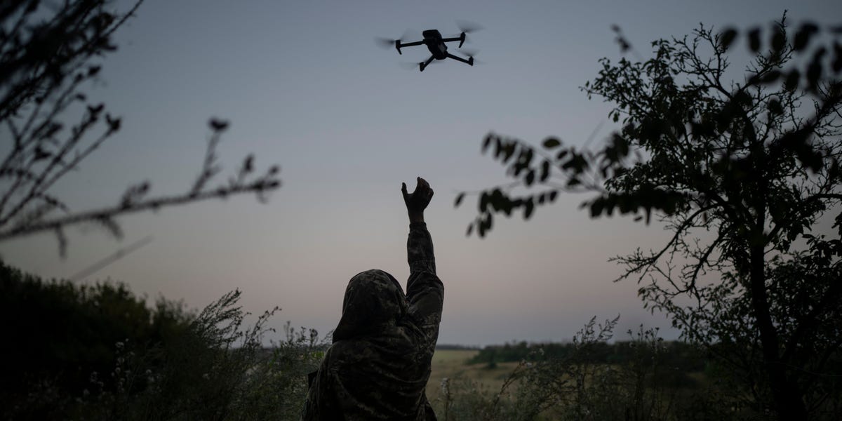 "Ukrainian Drones Strike Russian Forces in Fiery Battle"