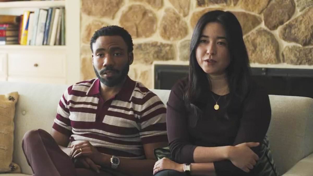 Featured image for "Donald Glover and Maya Erskine star as rival spies in 'Mr. & Mrs. Smith' remake trailer"