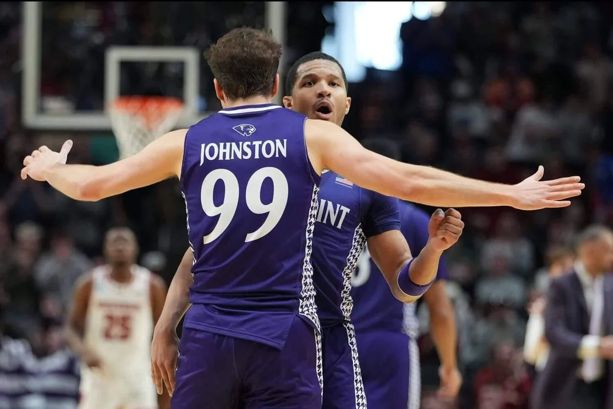 High Point rides Johnston's late lay-in to NCAA Tournament upset over Wisconsin