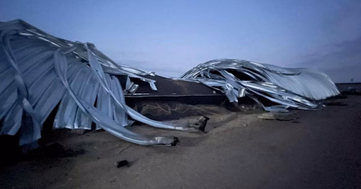 "Russian Attack Targets Ukrainian Grain Facilities at Danube River Port"