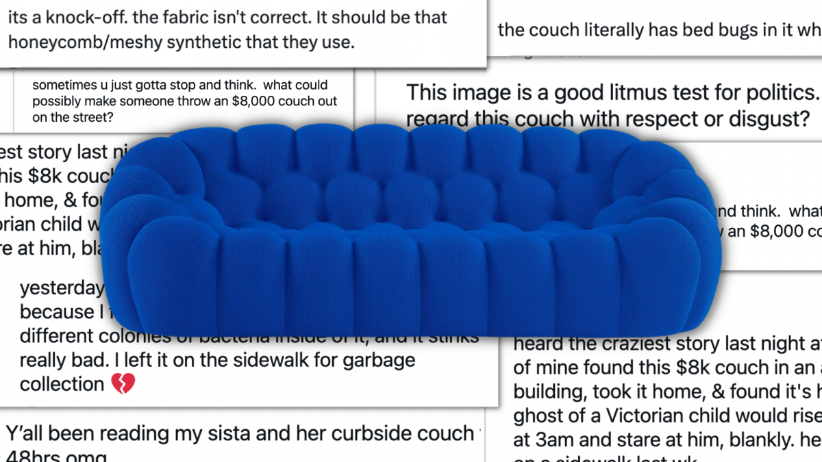 The Controversial World of Discarded Sofas: From Twitter Fights to Street Finds.