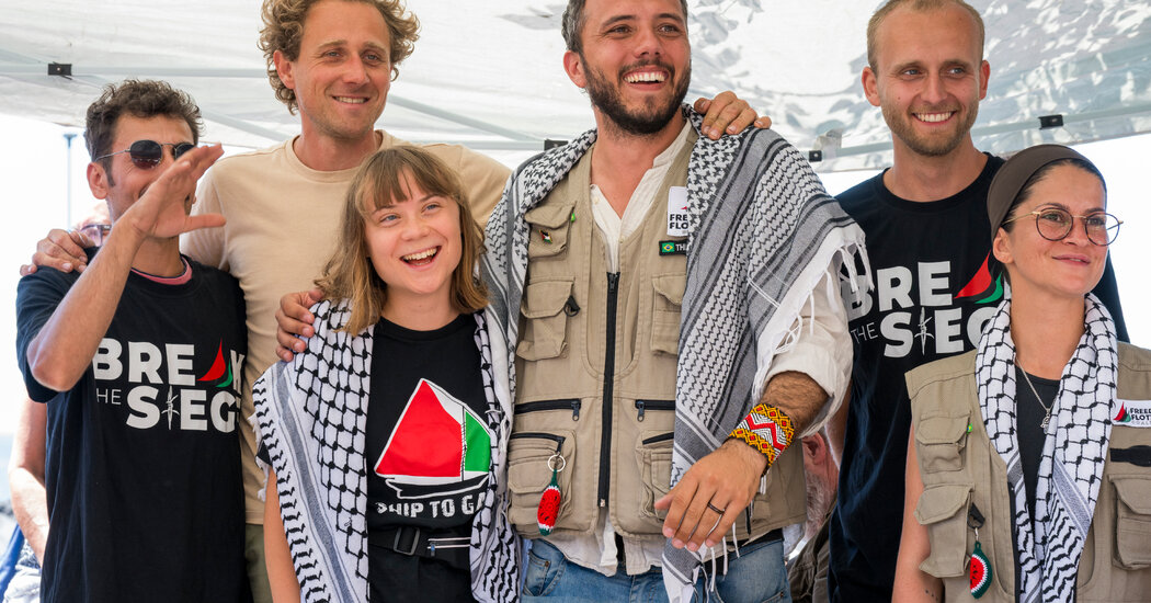 Featured image for Israel Detains Gaza Aid Vessel with Greta Thunberg on Board