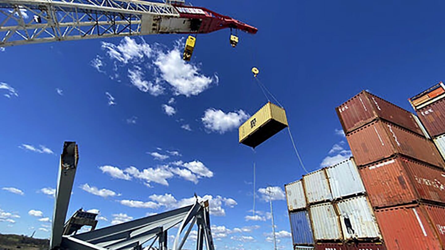 Featured image for "Salvage Crews Clear Containers from Collapsed Ship at Baltimore's Key Bridge"