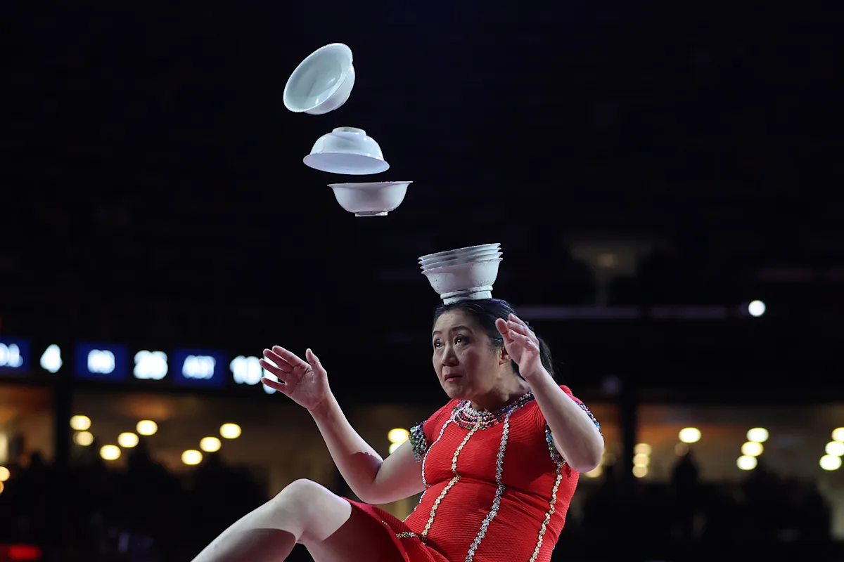 Featured image for Red Panda suffers fractured wrist after unicycle fall at WNBA halftime