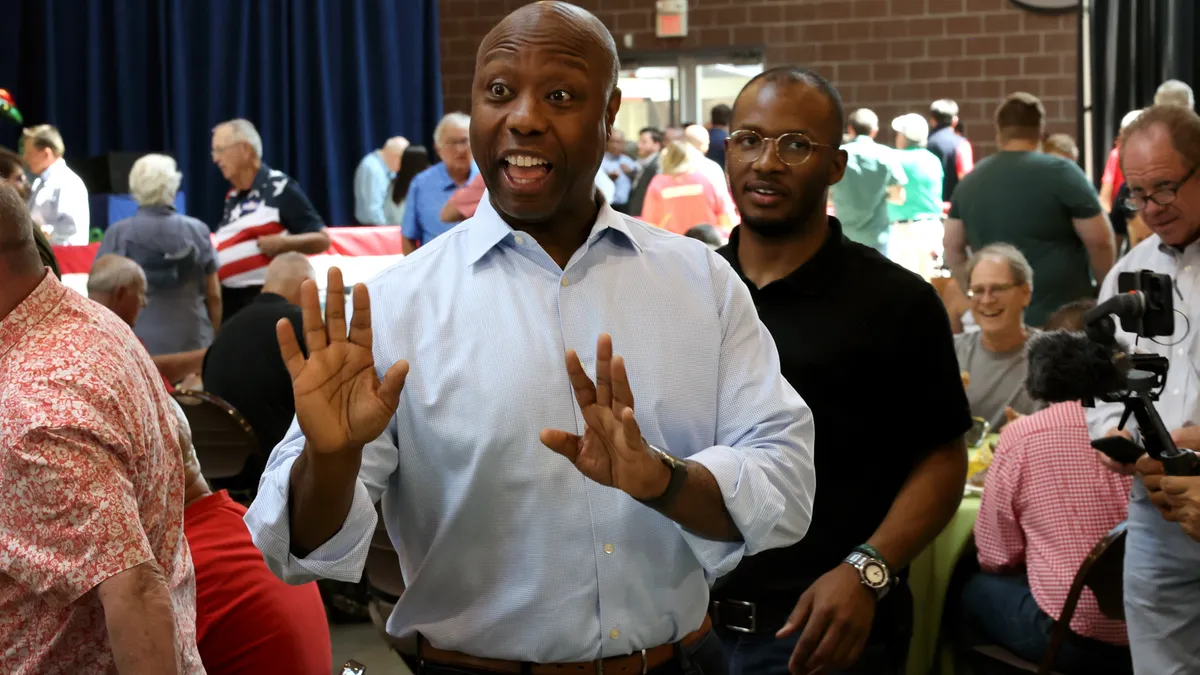 Tim Scott faces backlash on 'The View' over comments on race and DeSantis.