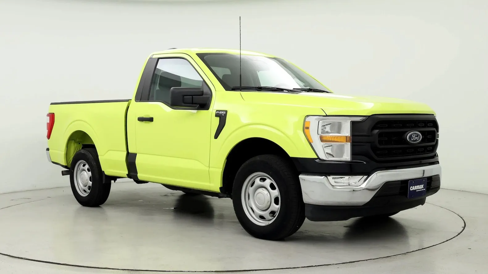 Featured image for CarMax Offers Fleet of Unique Lime Green F-150 Pickups