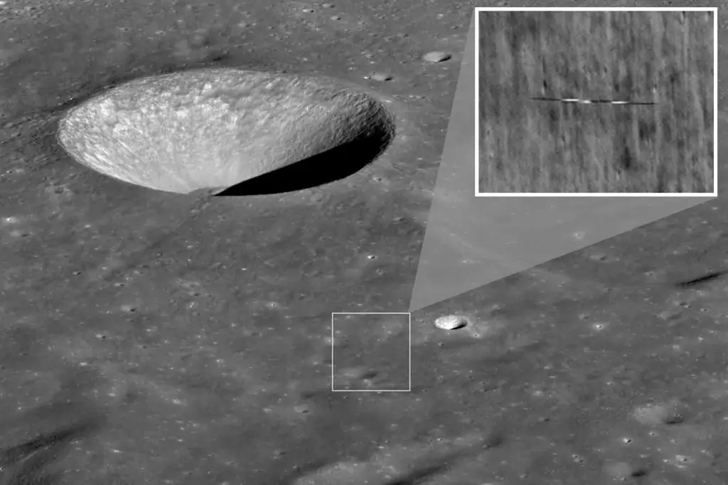 Featured image for "Mysterious Surfboard-shaped Object Spotted Orbiting the Moon by NASA"